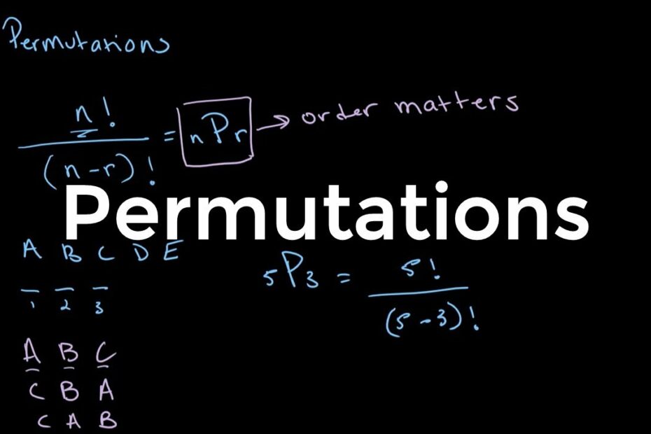 Permutations | O Level Additional Mathematics