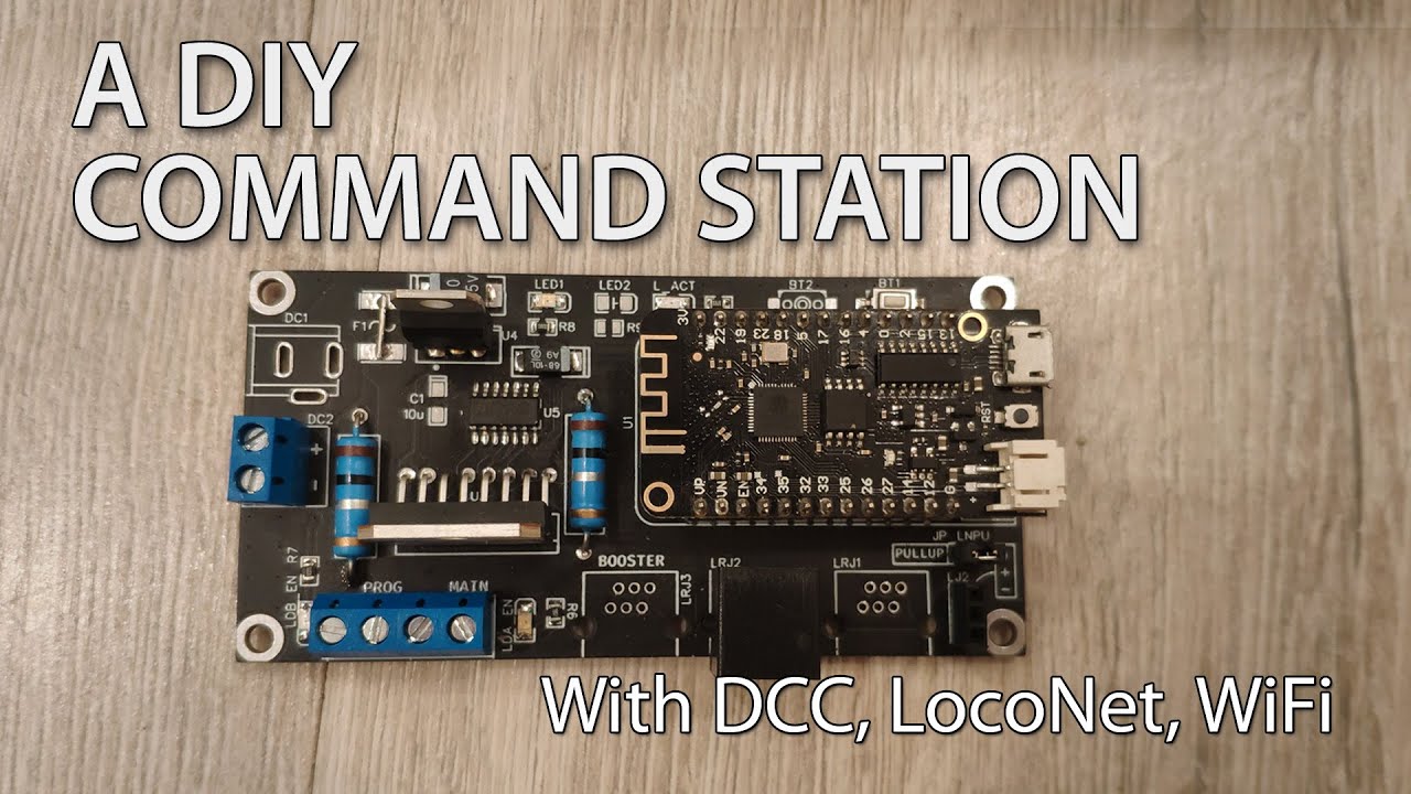 Tự làm trạm lệnh ESP32 với DCC, LocoNet và WiFi