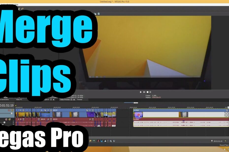 How To Combine Clips Sony Vegas
