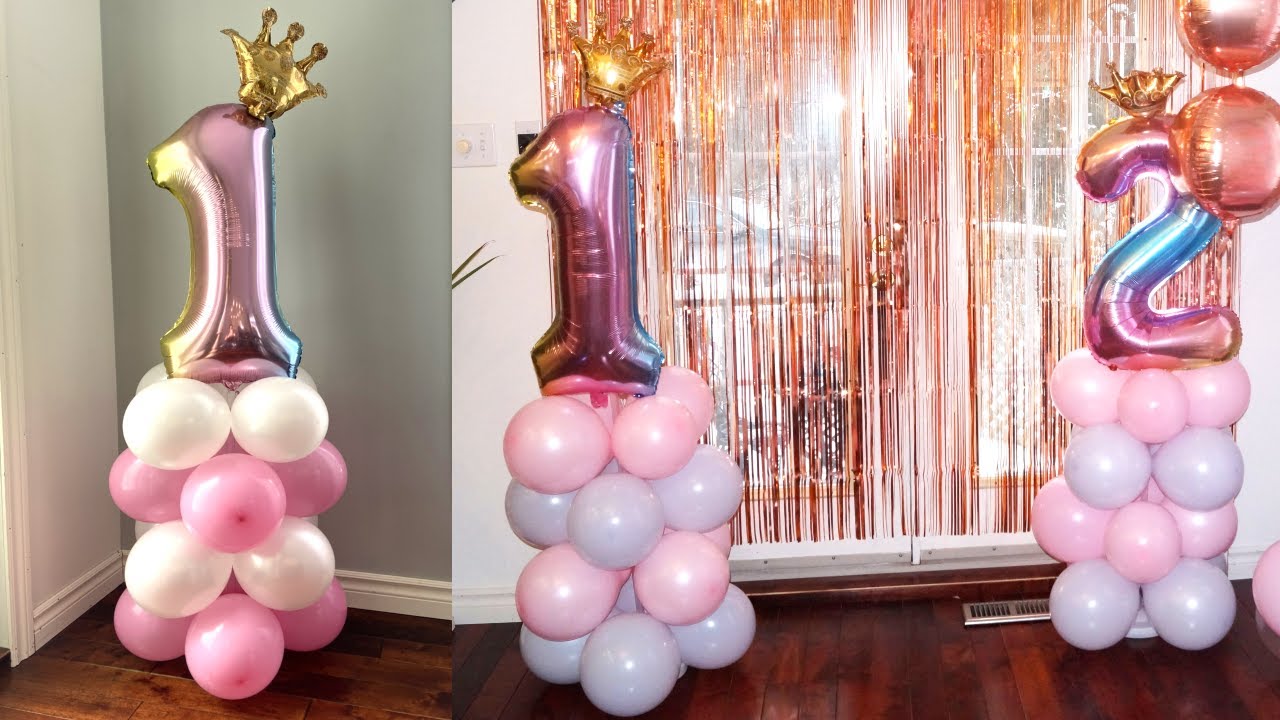 How To Make A Number Balloon Stand