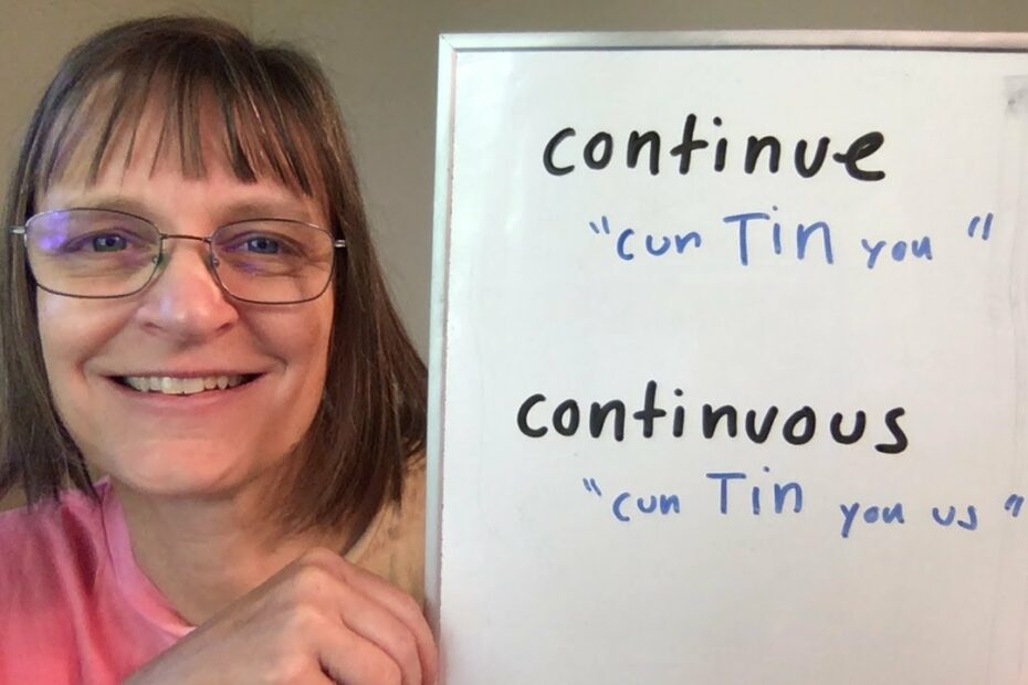 How To Pronounce Continue