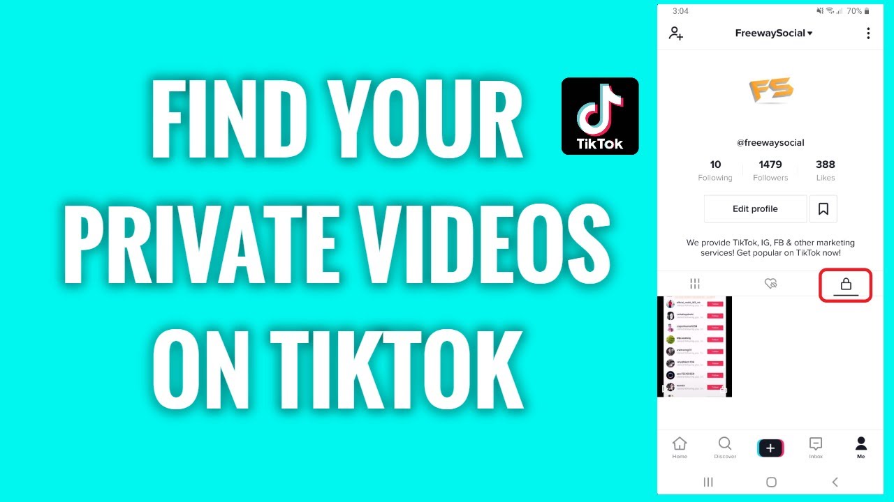 How To View Your Private Videos On Tiktok