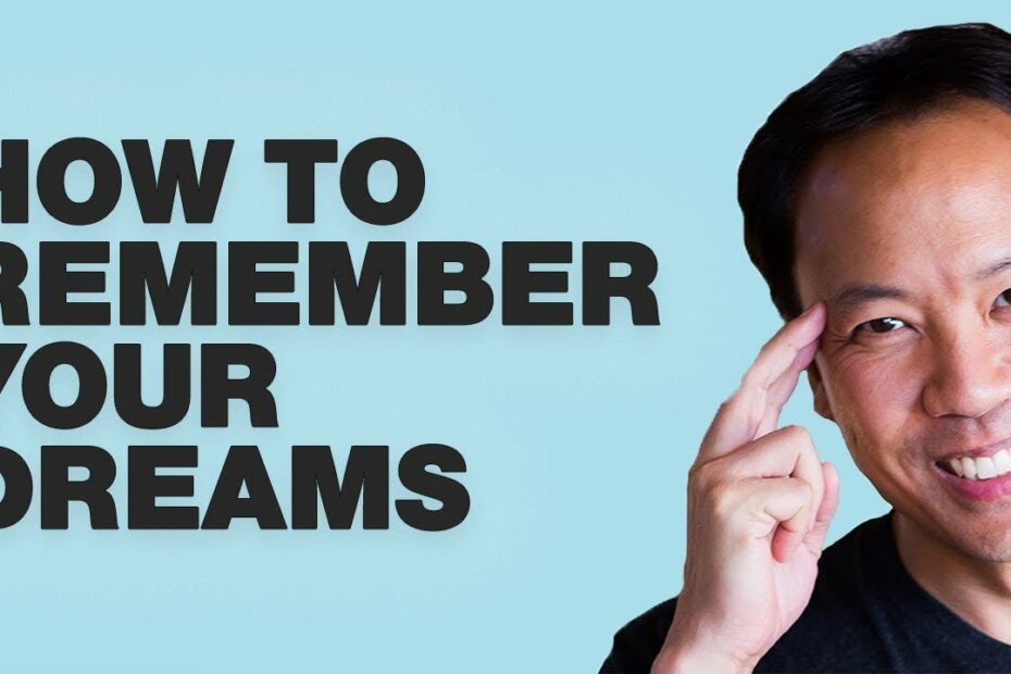 Jim Kwik How To Remember Dreams
