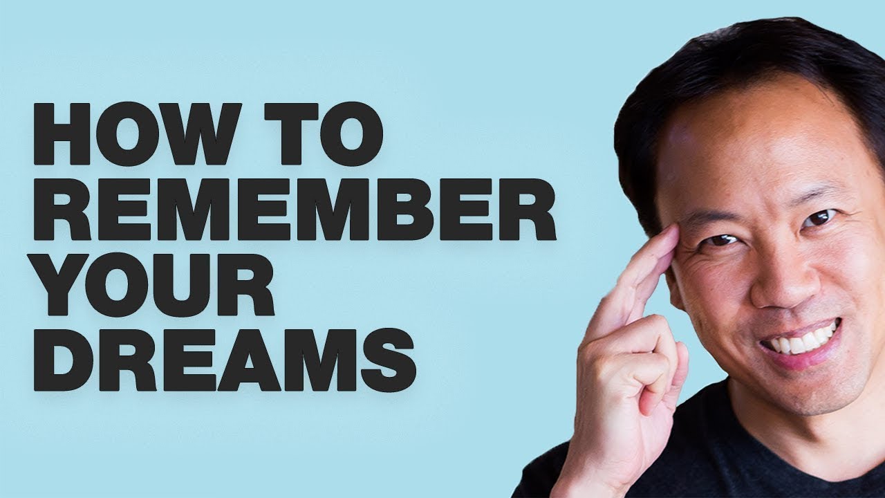 Jim Kwik How To Remember Dreams