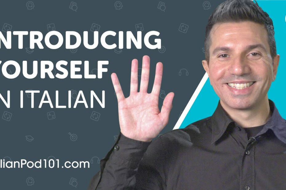 Learn How to Introduce Yourself in Italian | Can Do #1