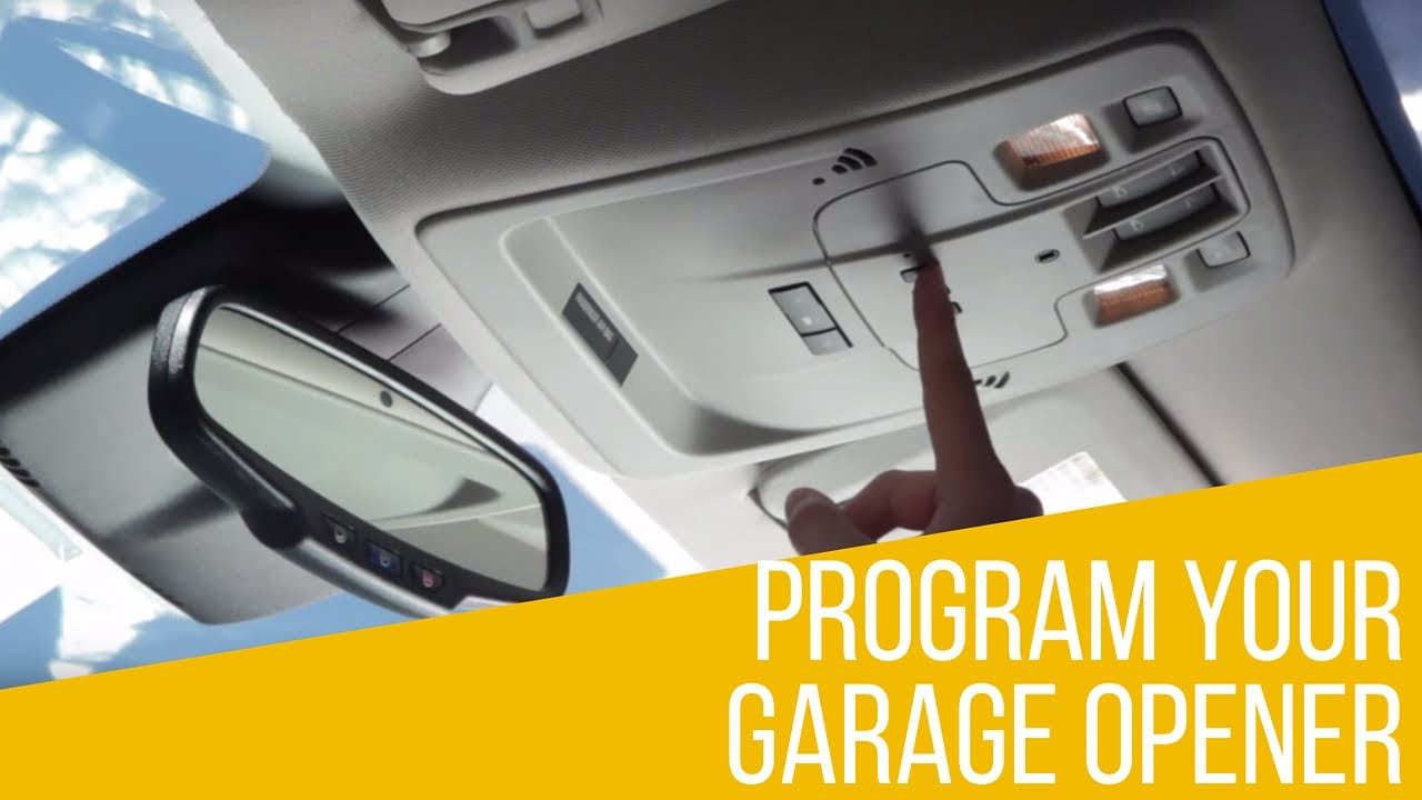 How To Sync Chevy Garage Door Opener