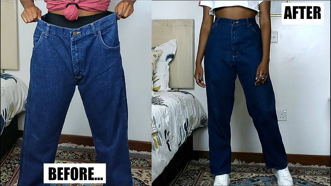 How To Make Boyfriend Jeans From Men'S Jeans