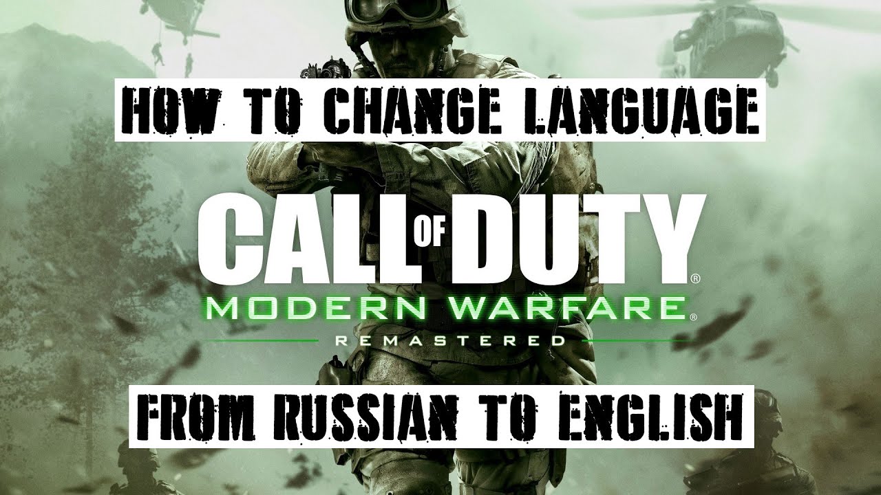 How To Change Language On Call Of Duty Modern Warfare