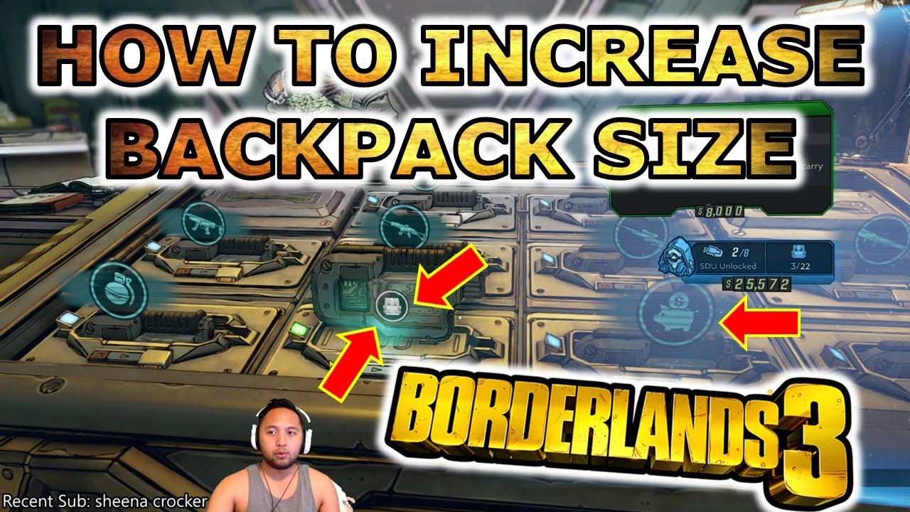 How To Increase Backpack Size In Borderlands 3