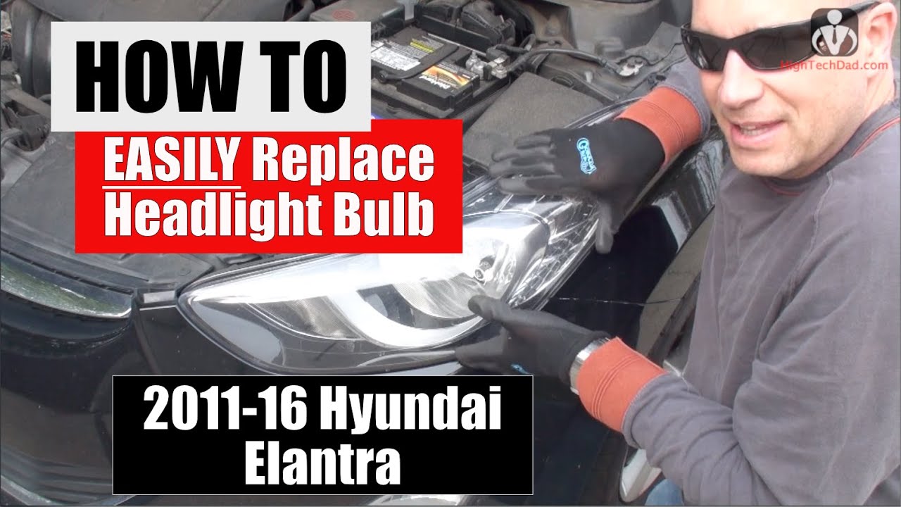 How To Change 2013 Hyundai Elantra Headlight