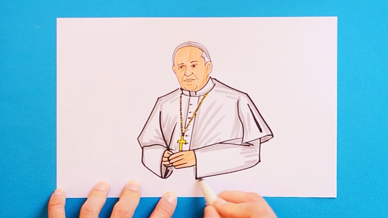 How To Draw Pope Francis