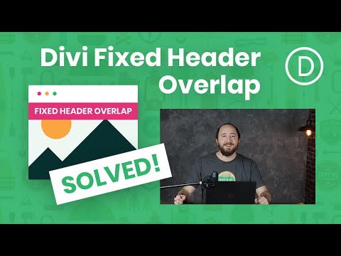 How To Automatically Stop Your Fixed Divi Header From Overlapping The Page And Push It down Instead