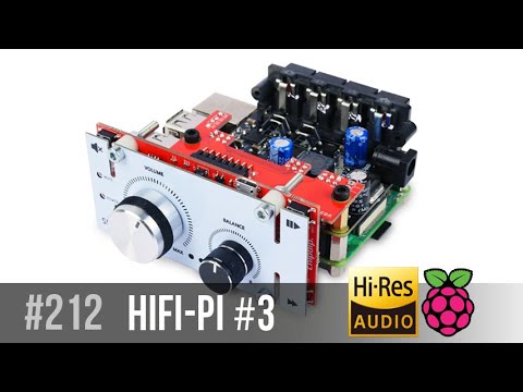 Raspberry Pi with HiFi-Pi #3 digital amplifier, 2x60W SSM3582x2
