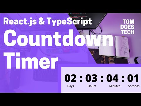 Build a Countdown Timer with React, TypeScript u0026 Next.js (Hooks)