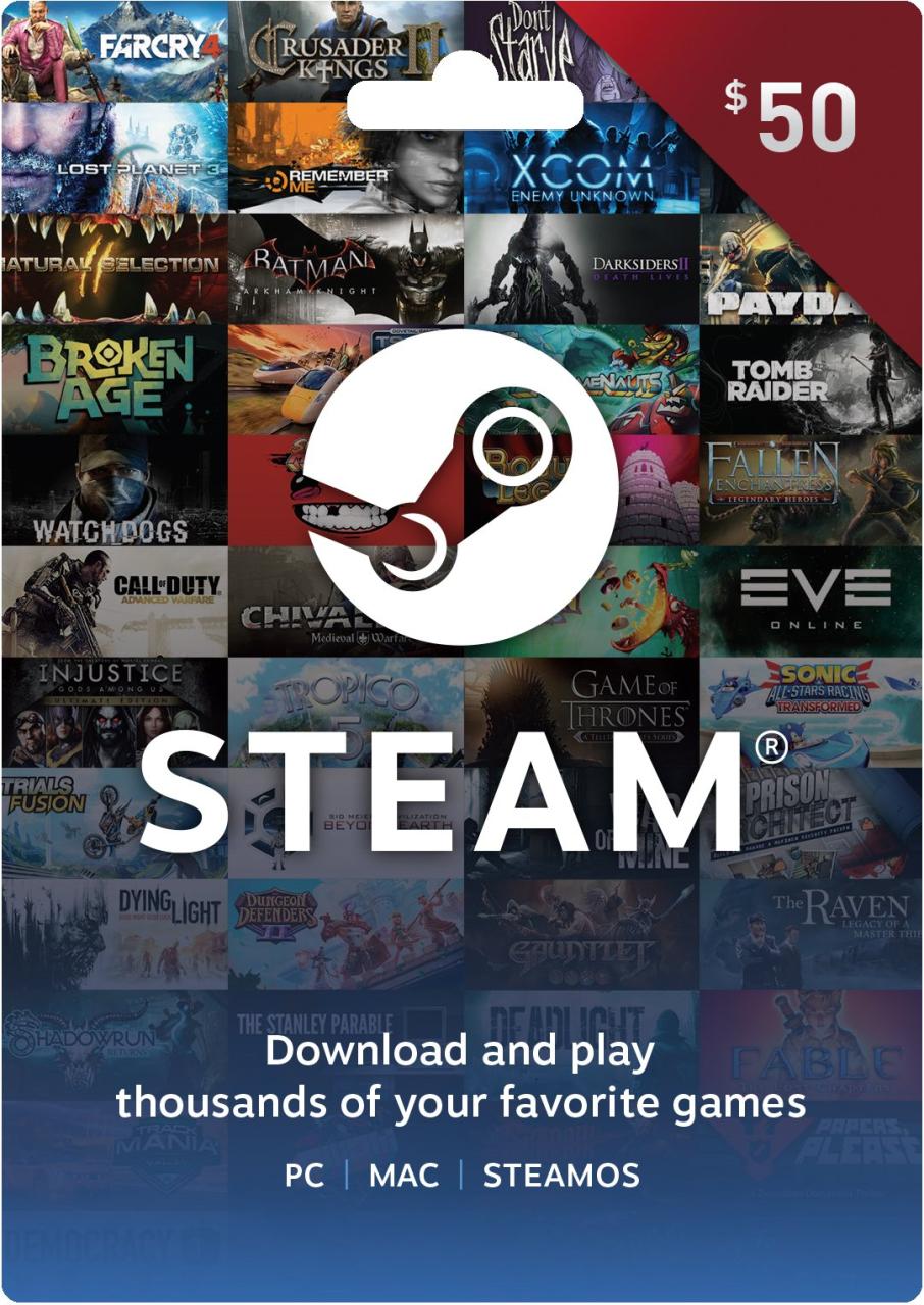 Amazon.Com: Steam Gift Card -  : Gift Cards