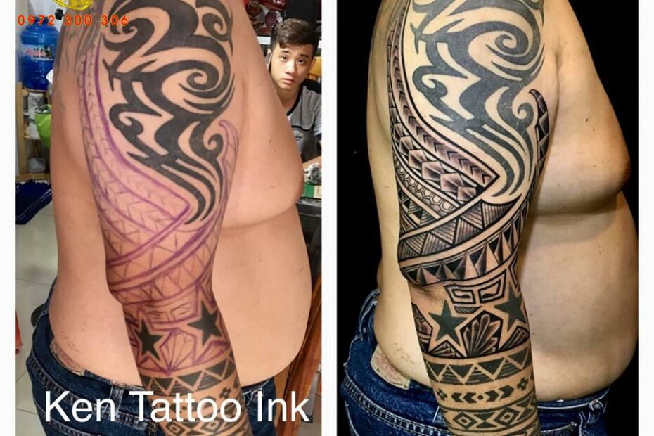 Cover Hình Xăm Hoa Văn Maori Đẹp -Ken Biên Hòa Tattoo - Biên Hòa Tattoo