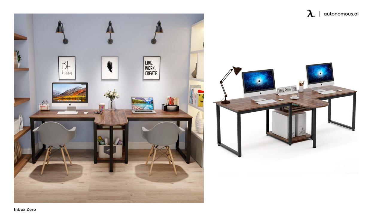 How To Set Up T-Shaped Office Desk For Two People