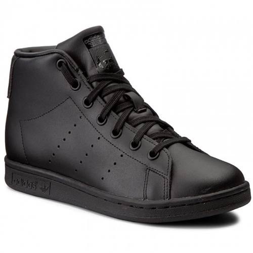 Adidas Stan Smith Mid J Shoes Black | Dressinn