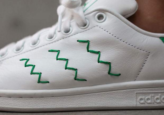 Classic Adidas Stan Smiths With A Twist On The Three Stripes -  Sneakernews.Com