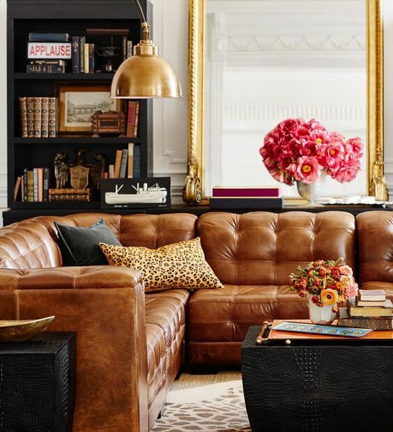 4 Tips To Purchasing A Leather Sofa Sectional - Betterdecoratingbible | Tan  Leather Sofa Living Room, Leather Couches Living Room, Leather Sofa Living  Room