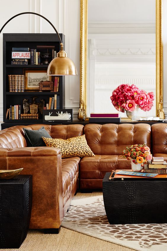 4 Tips To Purchasing A Leather Sofa Sectional - Betterdecoratingbible | Tan  Leather Sofa Living Room, Leather Couches Living Room, Leather Sofa Living  Room