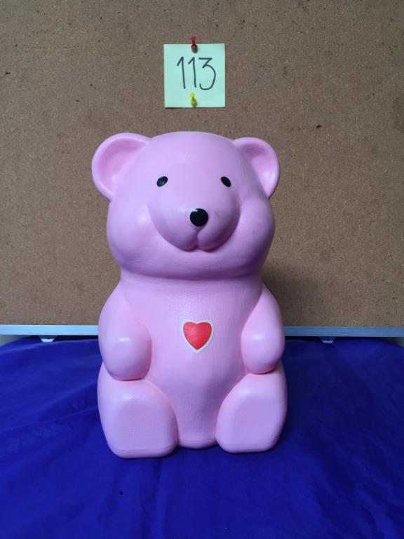 Coin Bank Plastic Teddy Bear 10In, Women'S Fashion, Watches & Accessories,  Other Accessories On Carousell