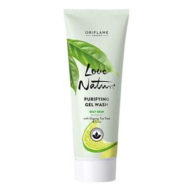 Love Nature Purifying Gel Wash With Organic Tea Tree & Lime (34841)  Cleanser – Dưỡng Da | Oriflame Cosmetics