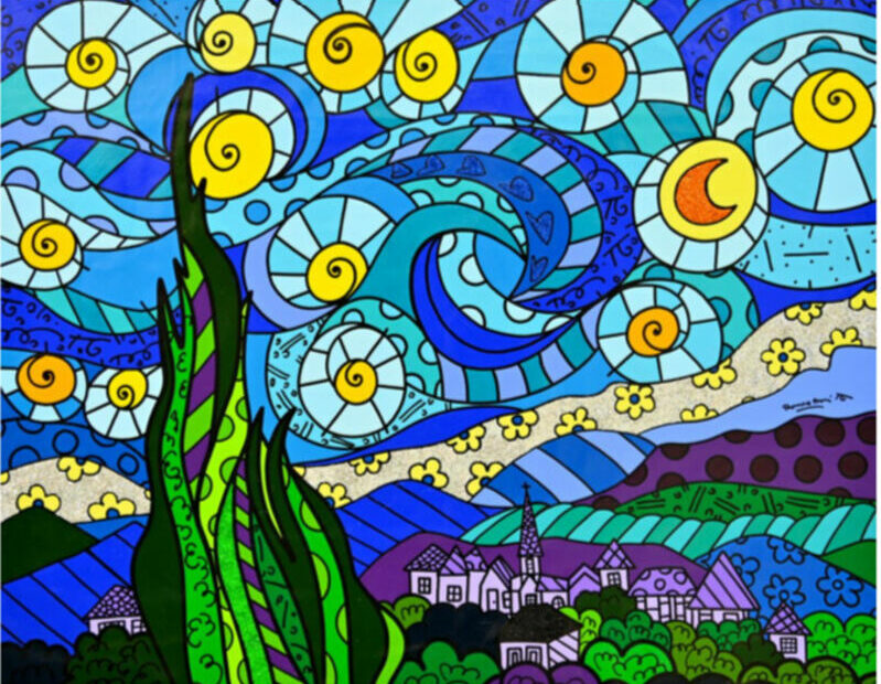 Romero Britto | My Starry Night - Limited Edition Print (Subject To  Availability) (2021) | Available For Sale | Artsy