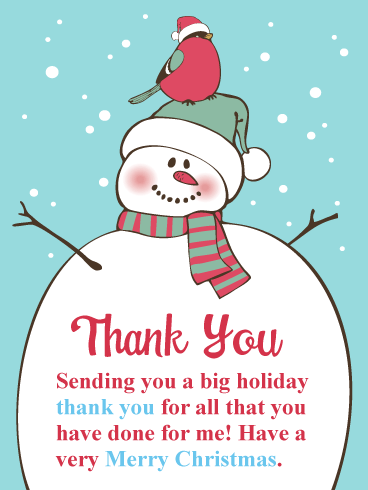 Holiday Snowman - Christmas Thank You Card | Birthday & Greeting Cards By  Davia | Snowman Christmas Cards, Christmas Thank You, Holiday Snowmen