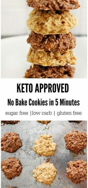 Keto No Bake Cookies | Keto Recipes Easy, Ketogenic Recipes, Keto Snacks