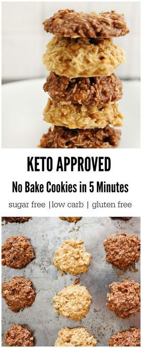 Keto No Bake Cookies | Keto Recipes Easy, Ketogenic Recipes, Keto Snacks