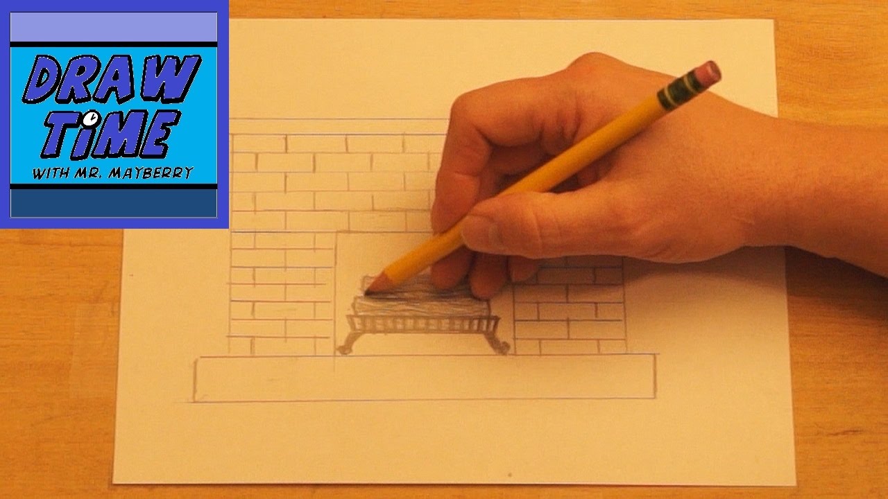 How To Draw A Fireplace Step By Step