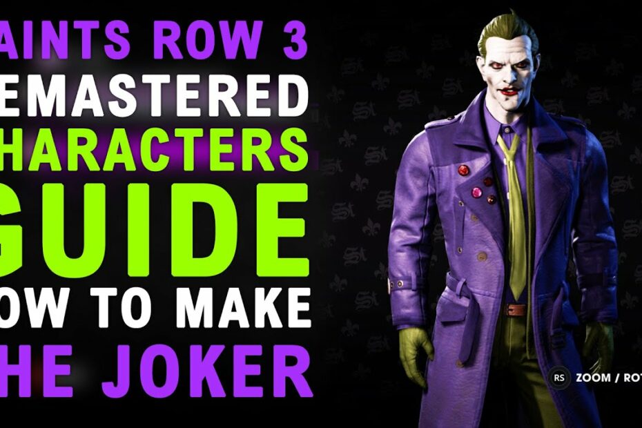 How To Make The Joker In Saints Row 3