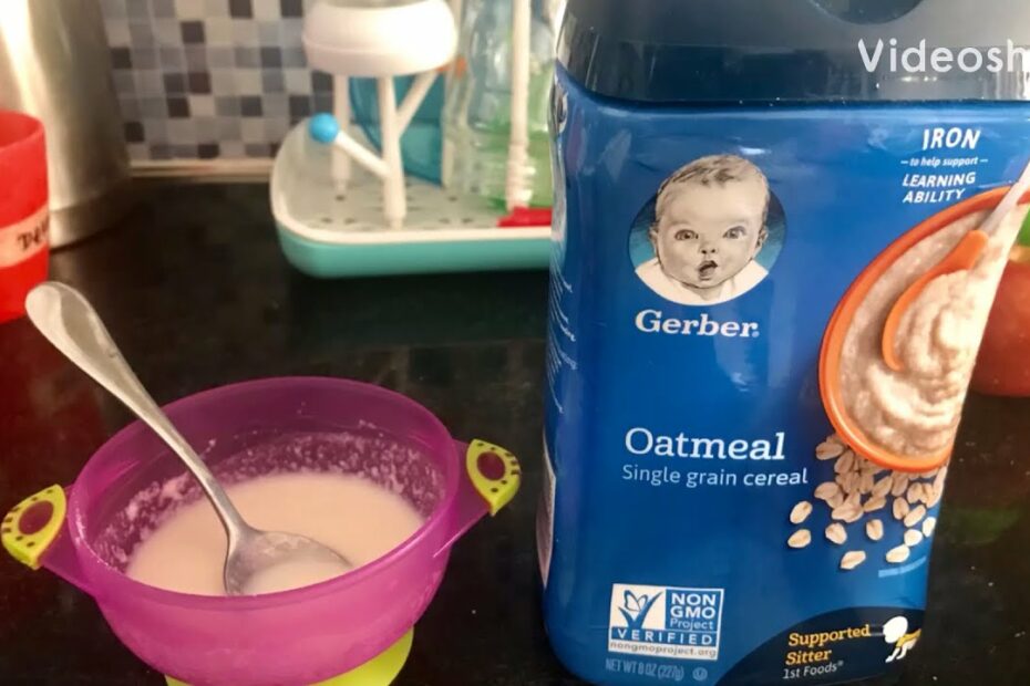 How To Mix Gerber Oatmeal Cereal With Formula