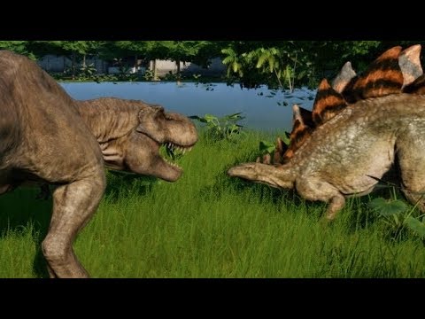 Stegosaurus Vs T-Rex, Indominus Rex, Spinosaurus, Giganotosaurus &  Allosaurus (1080P 60Fps) - Youtube