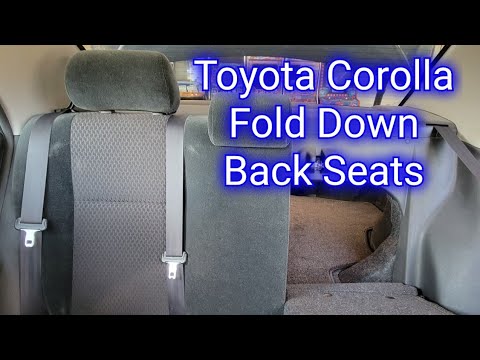 How To Put The Seats Down In A Toyota Corolla