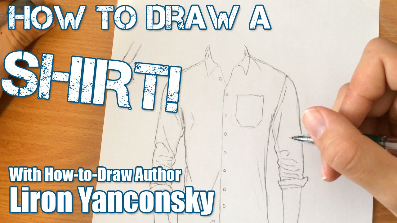 How To Draw A Button Up Shirt