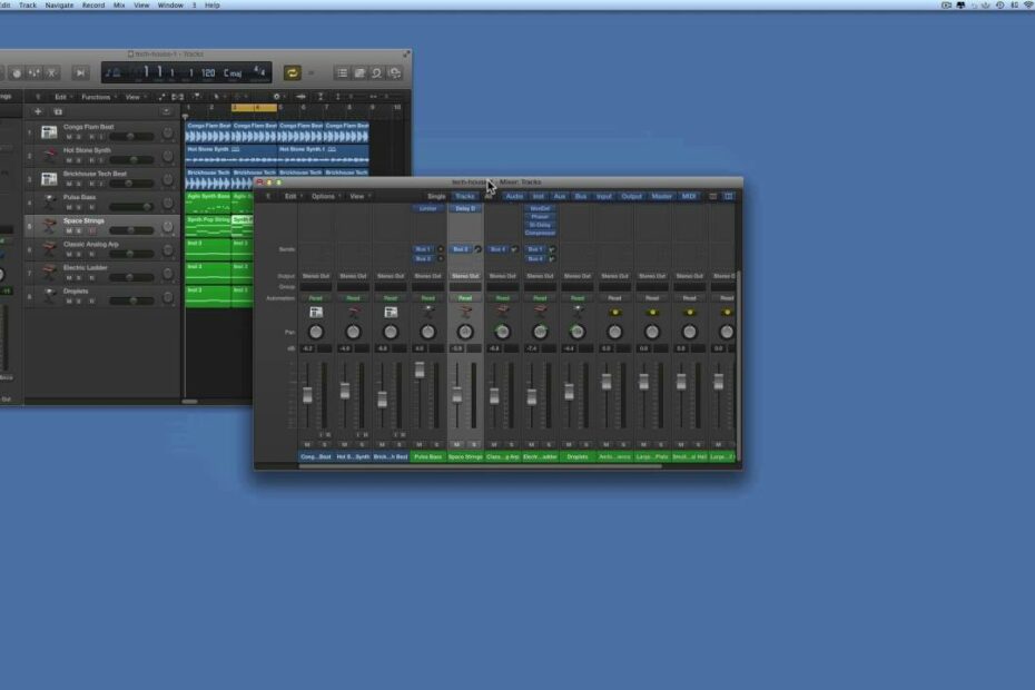 Logic Pro X Only Showing Mixer