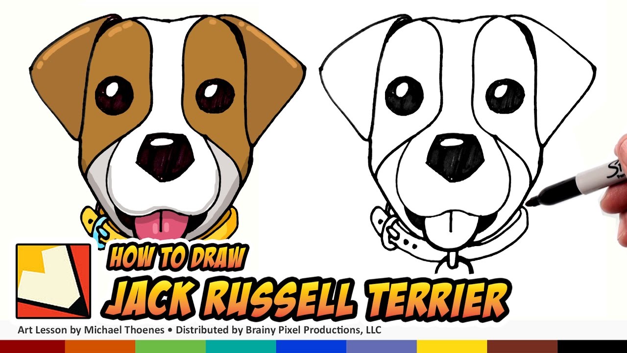 How To Draw A Jack Russell Step By Step Easy