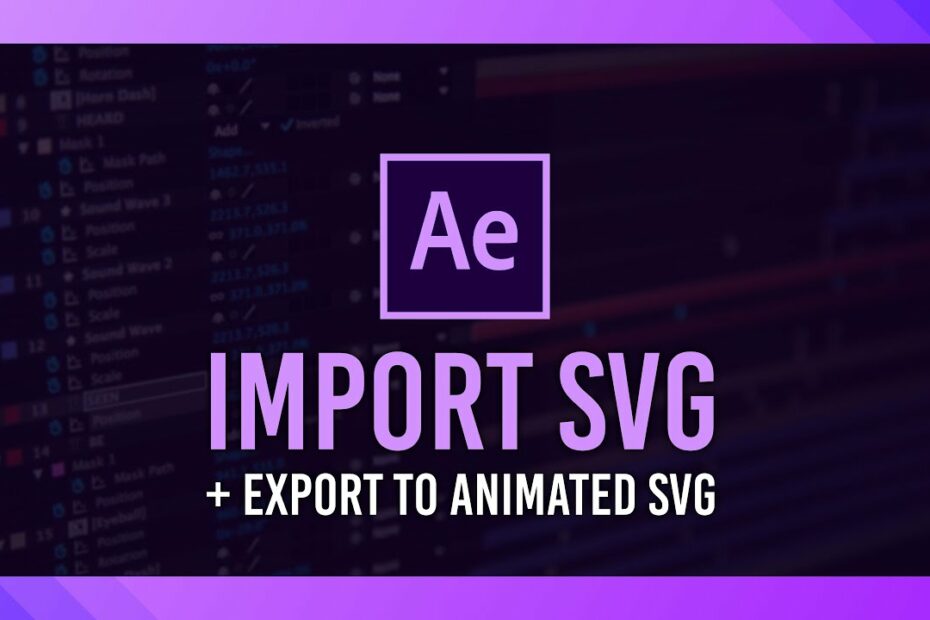 Import Svg To Shapes + Render To Svg | After Effects Guide - Youtube