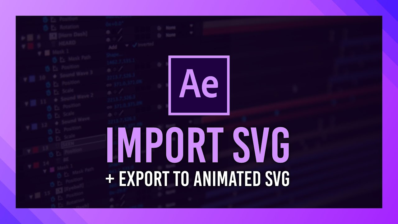 Import Svg To Shapes + Render To Svg | After Effects Guide - Youtube