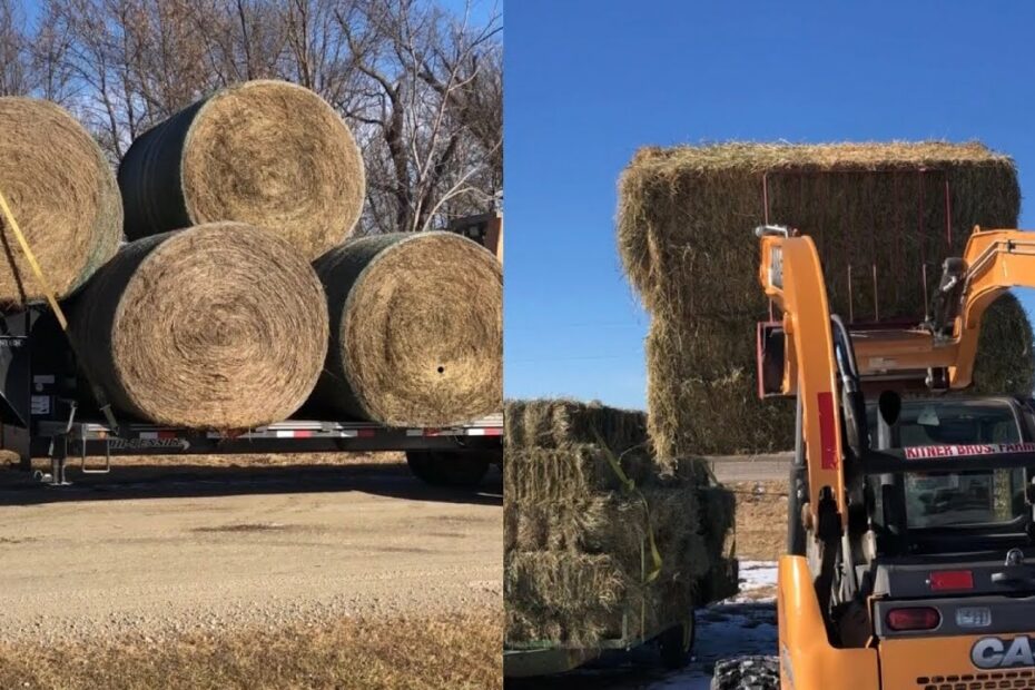 How Many Large Square Bales On A Semi