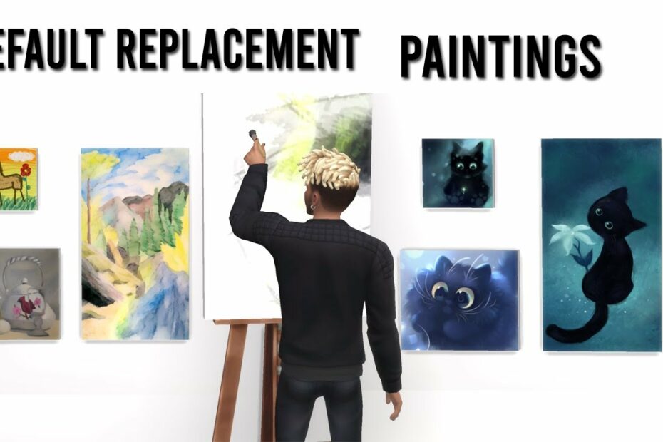 Sims 4 Tutorial: How To Create Your Own Default Paintings For The Art Easel  - Youtube