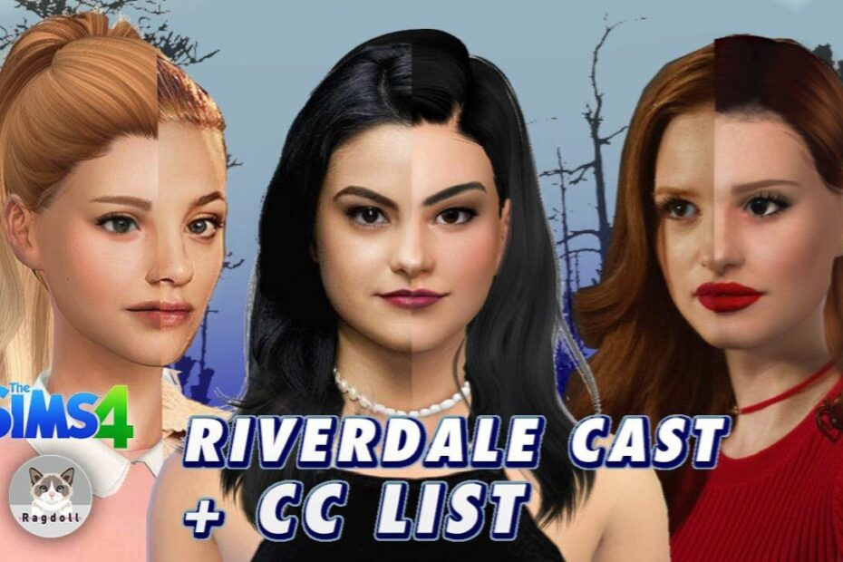 Sims 4 | Cas | 5 Characters From Riverdale Part 1!!! 😏👍 Satisfying Cc  Build + Cc - Youtube