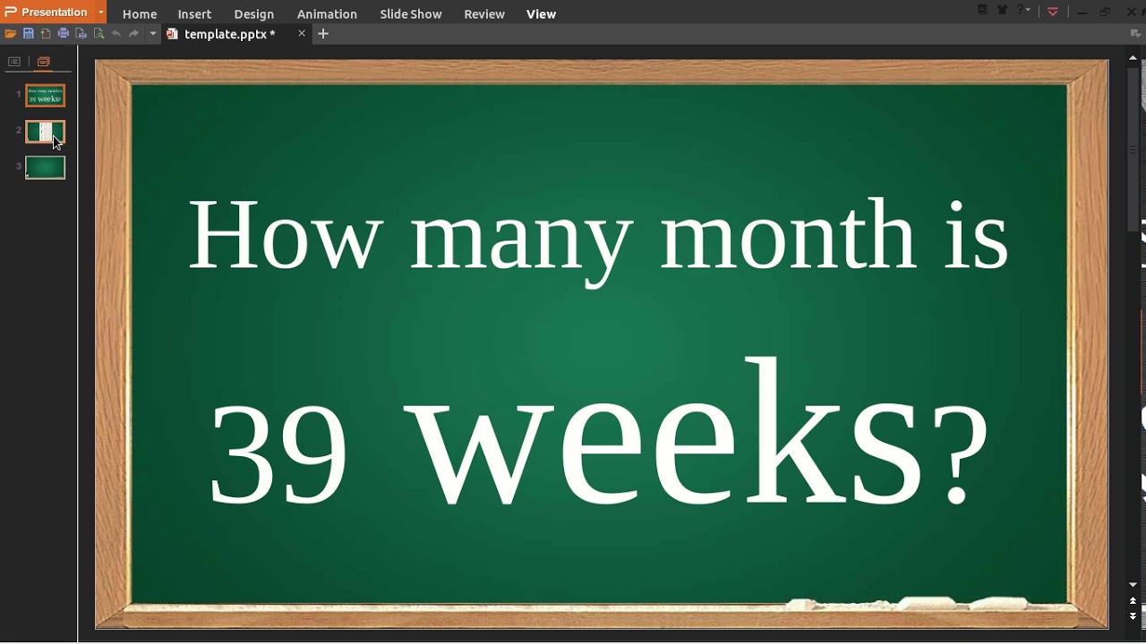 How Many Months Are 39 Weeks