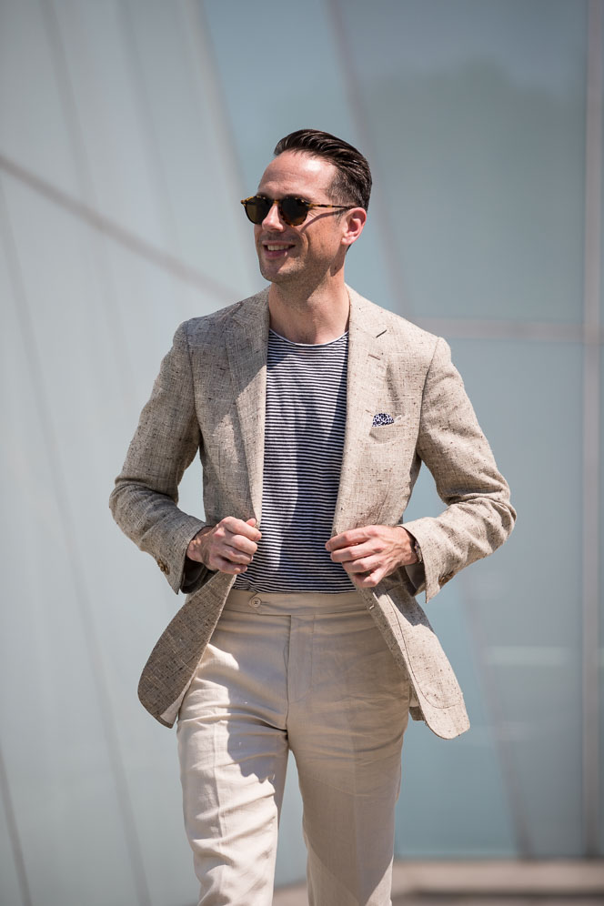 A Few Rules For Wearing A T-Shirt With A Blazer - He Spoke Style