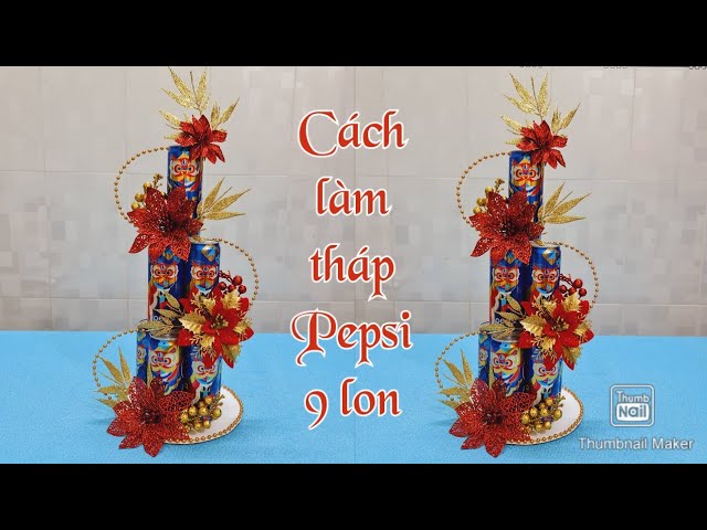 Cách Làm Tháp Nước Ngọt Chưng Tết | Tháp Nước Ngọt | Tháp Bánh Tài Lộc |  @Tamhien - Youtube