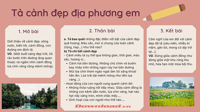 Top 40 Bài Văn Tả Cảnh Đẹp Quê Hương Em Lớp 5