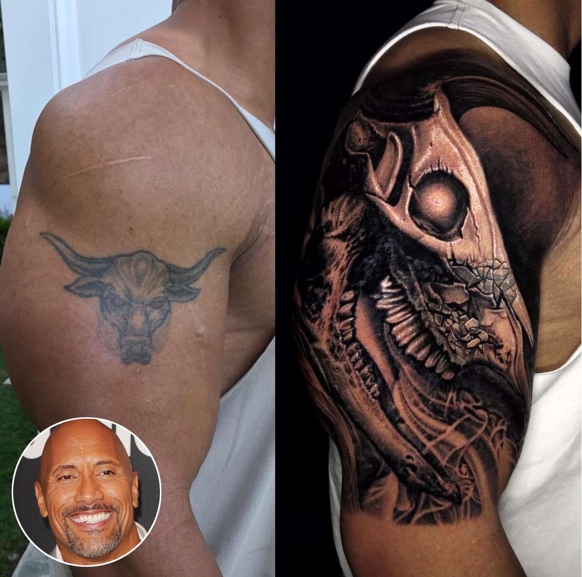 Dwayne 'The Rock' Johnson Changed His Iconic Bull Tattoo