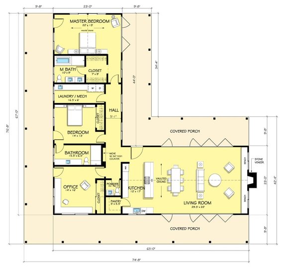 Open Concept Ranch Floor Plans - Houseplans Blog - Houseplans.Com